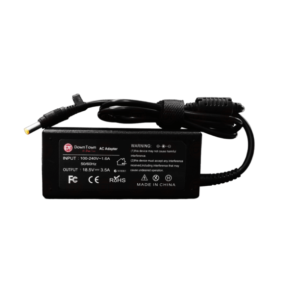 DownTown® 18.5V 3.5A Laptop Adapter For HP (4.8*1.7mm) (65W) Pavilion ZE2300 , ZE2400 , ZE4900 ,, Compaq TC1000 , TC1100 , TC4200 ,, Compaq Presario V4000 , V5000 , V6000