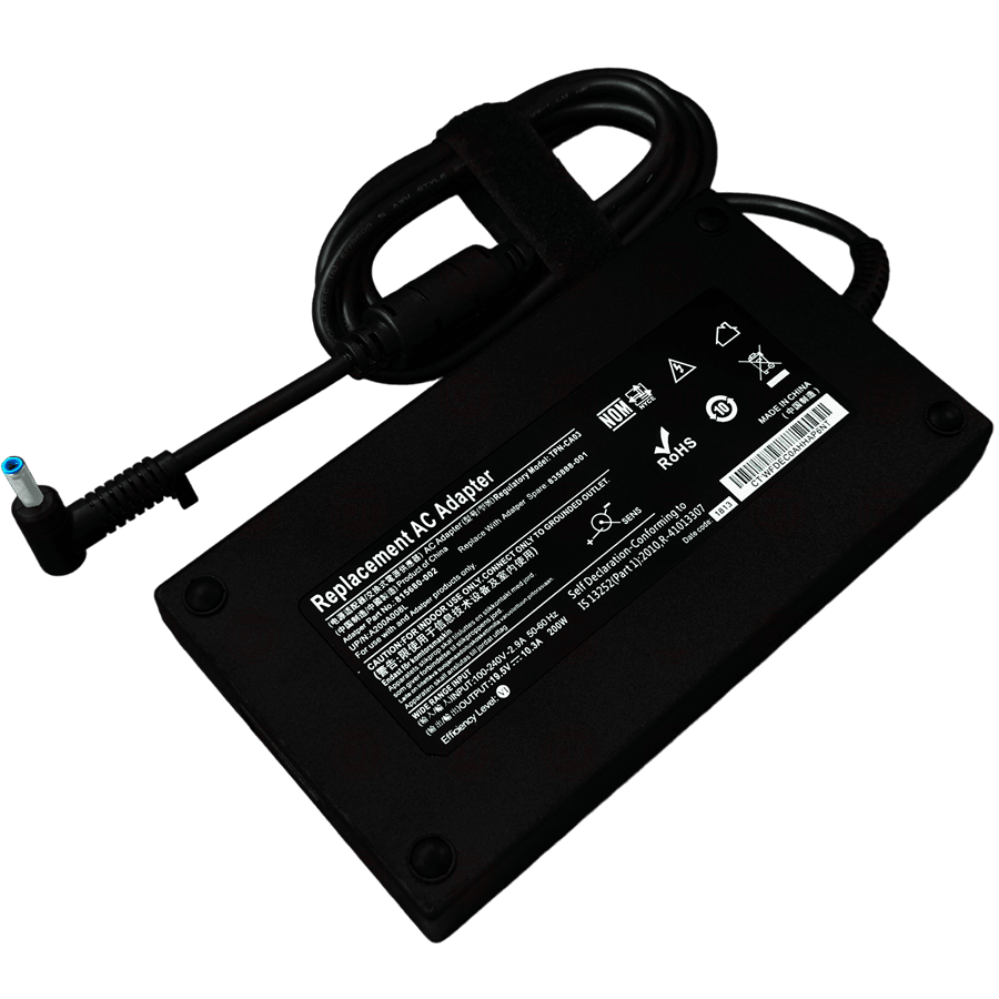 DownTown®19.5V 10.3A Premium Adapter for HP ZBook (4.5*3.0mm) (200W) 17 G3 (M9L94AV) , 17 G3 (T7V61ET) , 17 G3 (T7V62ET) , 17 G3 (T7V64ET)