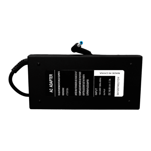 DownTown®19.5V 7.7A Premium Quality Adapter for HP (4.5*3.0mm) (150W) ZBook 15 G3 , 15 G4 , 15 G5 ,, Omen laptop 15 ,, Pavilion Gaming 17 laptop ,,, P/N ; 775626-003