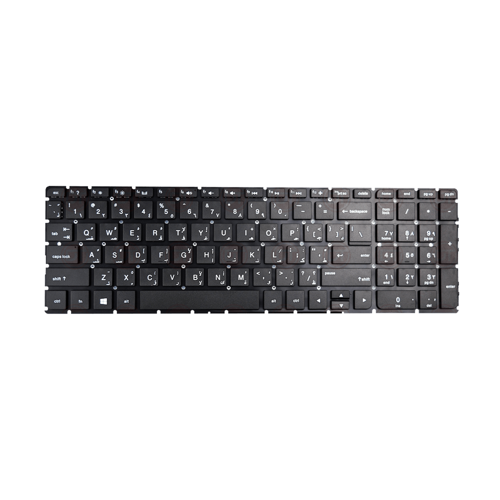 DownTown® 15-AC Keyboard Compatible With HP Pavilion 15-AF , 15-AJ ,15-AY ,, NoteBook 250 G4 G5 , 255 G4 G5 ,,, Part Number: PKNR081B1 , PK131O21A00 , TPN-C125