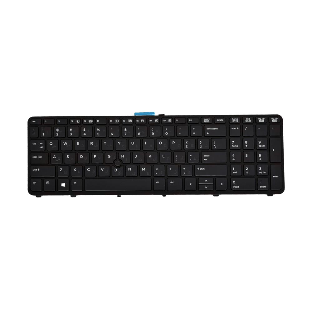 DownTown® 15 G1 Keyboard Compatible With HP ZBOOK 15 G2 ,17 G1 ,17 G2 ,,, Part Number: 733688-001 , PK130TK1A00 , SK7123BL , PK130TK2A00 , MP-12P23USJ698W