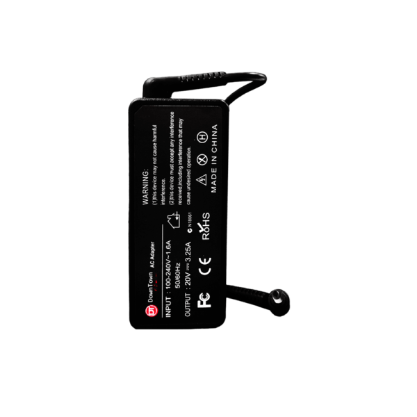 DownTown® 20V 3.25A Laptop Adapter For Lenovo (4.0*1.7mm) (65W) IdeaPad 710s-13ISK-IFI , 710s-13 , 710s-13ISK-ITH 100 Series,, Yoga 710S , 510S , 310S-14 ,,ChromBook 100S