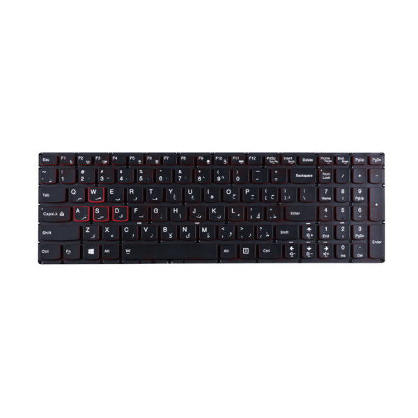 DownTown® Y700-15ISK Keyboard Compatible With Lenovo ideapad Y700-15ACZ , Y700-17ISK ,,, Part Number : SN20H54545 , SN20H54489 , PK130ZF1A2 , PK130ZF1A28 , T6Y1B-BRA