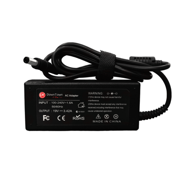 DownTown® 19V 3.42A Laptop Adapter for Toshiba Satellite (5.5*2.5mm) (65W) A105 Series , A110 Series , A130 Series , P205 Series , U305 Series , 1000 Series