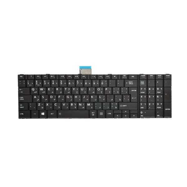 DownTown® C850 Keyboard Compatible With Toshiba Satellite C850D , C855 , C855D , C870 , C875 , C875D , L850 , L850D ,,, Part Number : V130526AS3 , 6037B0077902