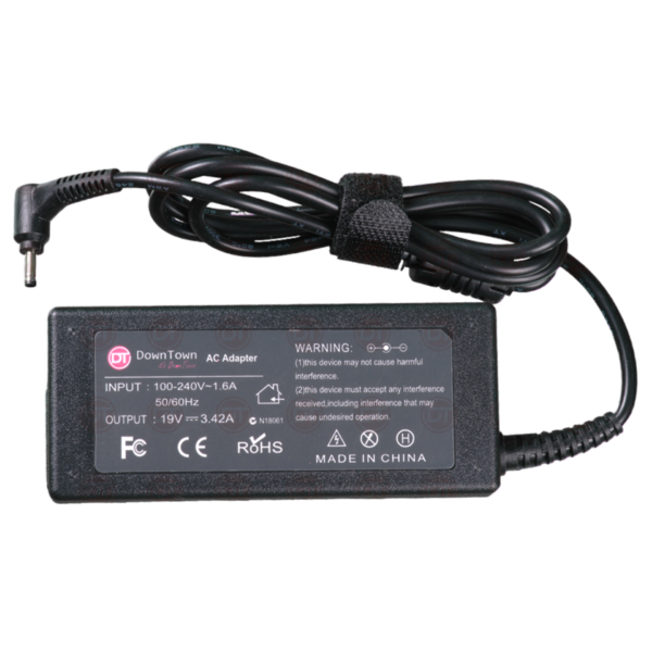 DownTown® 19V 3.42A Laptop Adapter for Acer (65W) (3.0*1.1mm) Chromebook 11 13 14 15 R11 , CB3 ,, Acer Aspire P3 P3-131 , R14 R5-471T , S7 S7-191 , S7-391