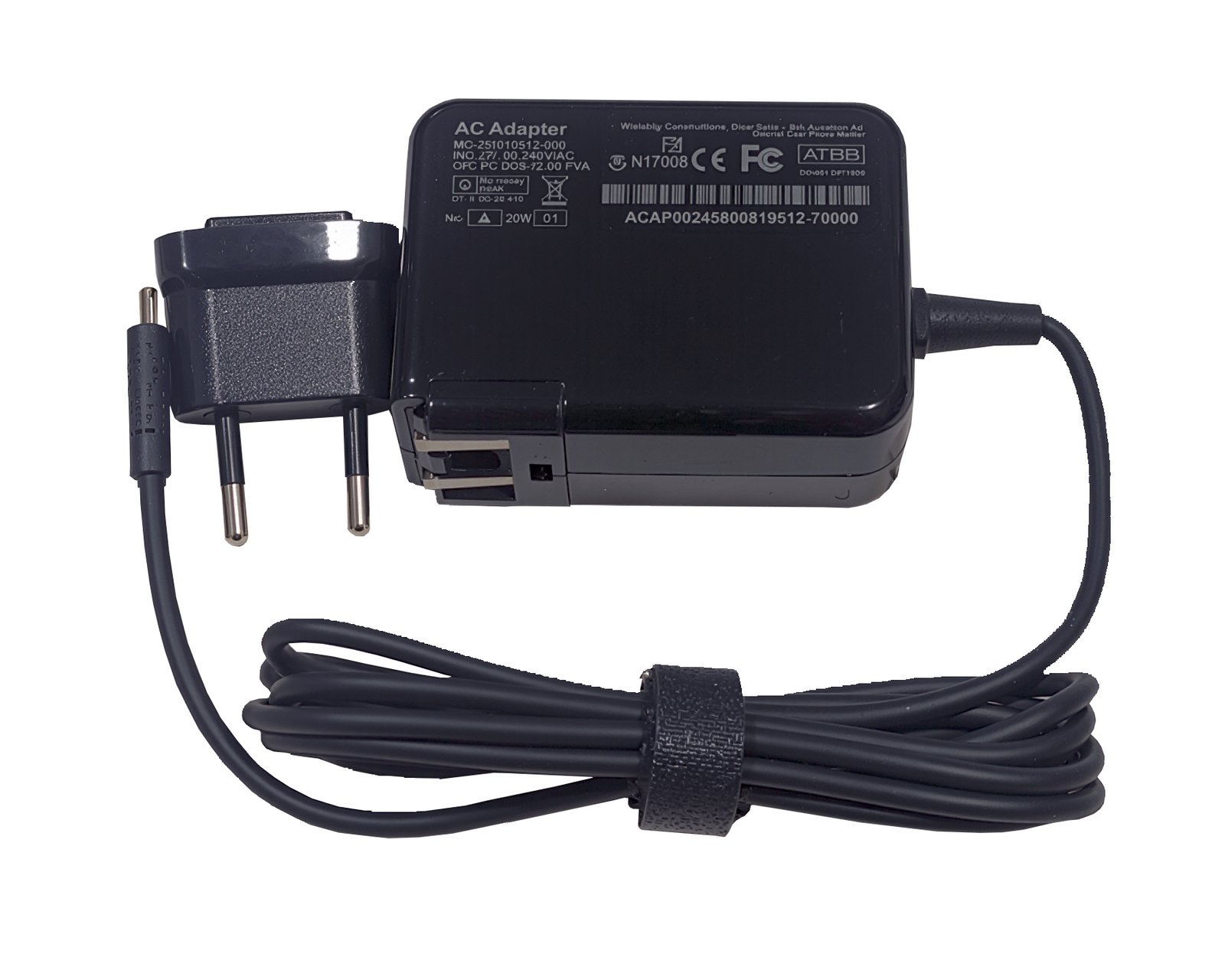 19.5V 1.2A Adapter Compatible With Dell (Micro) Venue 11 Pro 5130 , 7130 , 7139 , 7140 ,,, Compatible Part Number : HA24NM130 , 077GR6 , 0KTCCJ , 3JJWF
