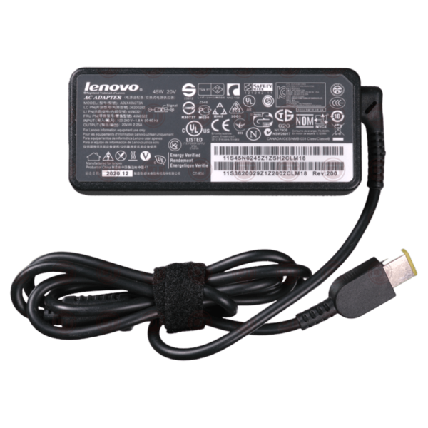 DownTown® 20V 2.25A Laptop Adapter Compatible With Lenovo ThinkPad USB (45W) V130-15 , T460S , V130-15IKB , Helix square plug 20V ,,, Part Number : ADLX45NCC3A , 0C19880