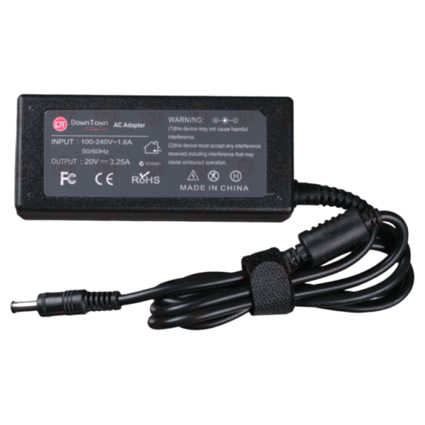 DownTown®20V 3.25A Laptop Adapter For Siemens (5.5*2.5mm) (65W) 1115C , 4401 , 5301,,Amilo A1645 ,, LifeBook A4170 , A4177,,, Also Compatible With Lenovo IBM Z500 , B470