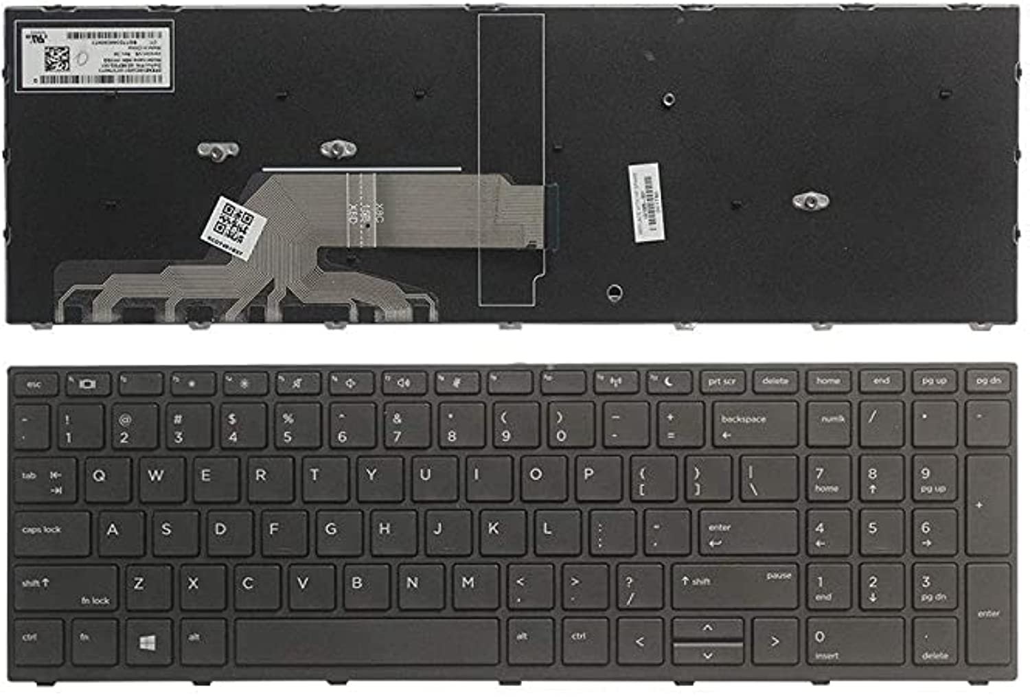 450 G5 Keyboard Compatible With HP ProBook 650 G5 , 455 G5 , 470 G5 , 650 G4 ,,, Compatible With Part Number : L01027-001