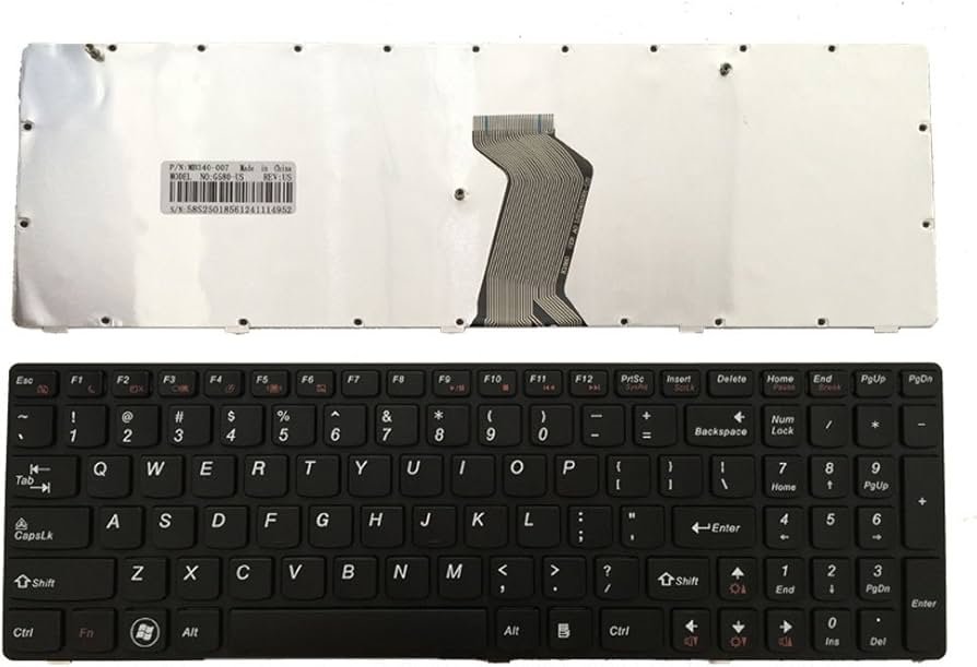 G580 Keyboard Compatible With Lenovo Z580 , G585 , Z585 ,,,Compatible With Part Number : AEL3X01110