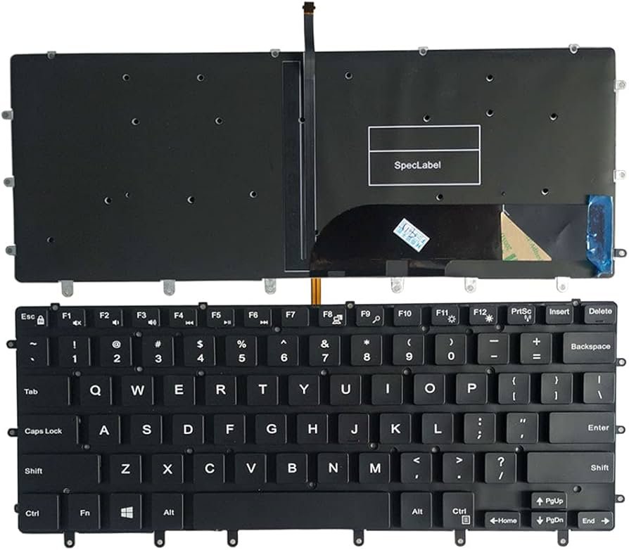 9560 Keyboard Compatible With Dell XPS 15 15 7590 , 9550 , 9570 ,, Precision 5510 , 5520 , 5530 ,, Inspiron 7568 2-in-1 , 7558 ,,, Part Number : PK131BG2A00