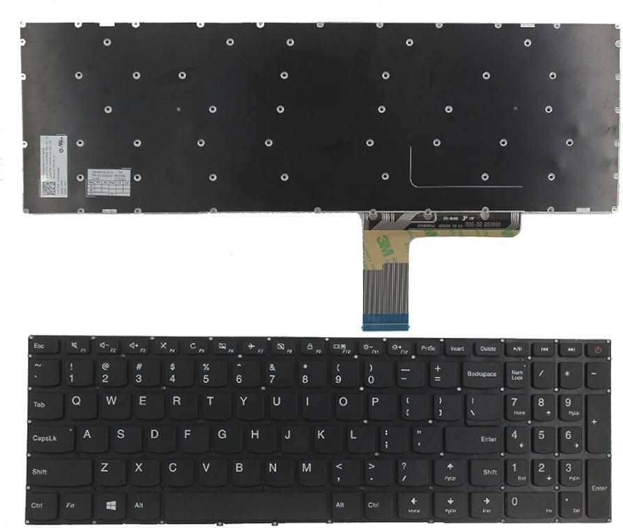 110-15IBR Keyboard Compatible With Lenovo IdeaPad 110-15AST , Touch-15ACL , 110-15ACL ,,, Compatible With Part Number : NSK-BV2SN