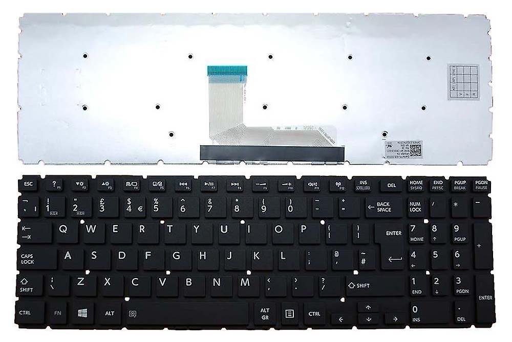 L50-B Keyboard Compatible With Toshiba Satellite L55-B , L50-C , L50D-B , L50T-B , S50-B , S55-B , L55T-B , P50-C ,,, Part Number : NSK-V92SQ , AEBLYG00110