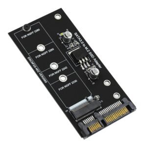 DownTown® M2 to SATA Adapter M.2 NGFF Converter 2.5" SATA3 Card B Key ,, Compatible M2 Sizes :2230 , 2242 , 2260 , 2280 Size SSD