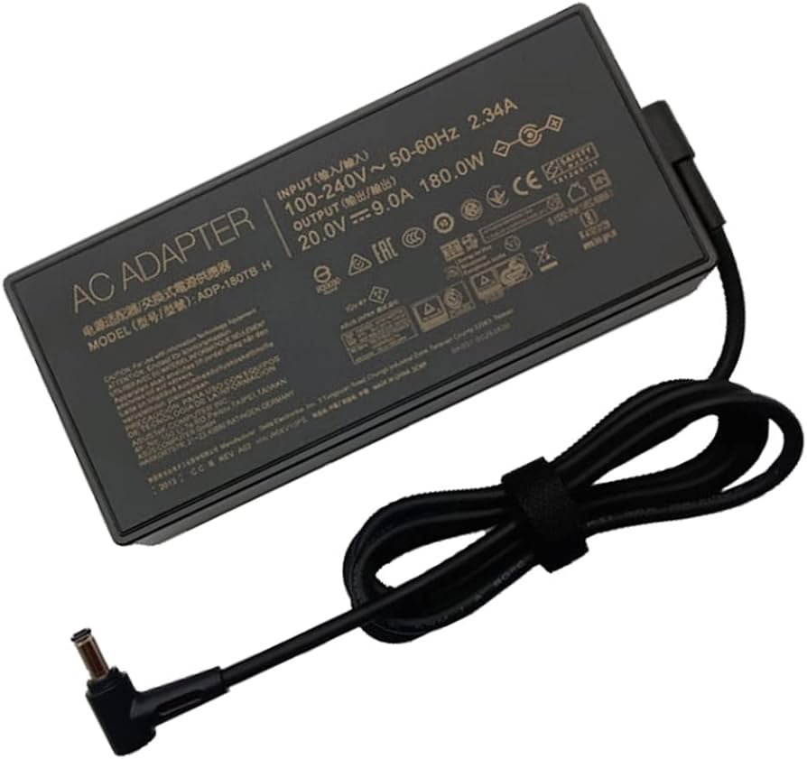 20V 10A Premium Laptop Adapter for Asus ( 6.0*3.7mm ) 180W Compatible With Asus ROG Zephyrus G15 GA503 ,,, Part Number : ADP-200JB