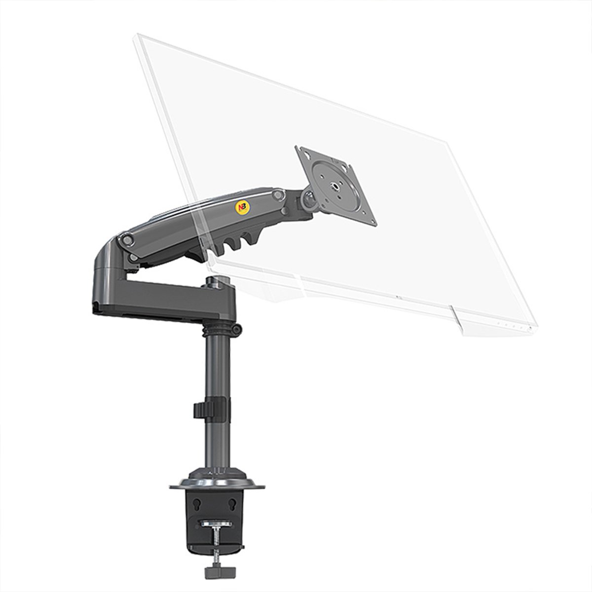 NB H100 Monitor Desk Stand Fits most 17″ to 30″ displays , Support load from 4.4 to 26.4 lbs (2-9 kg) , Maximum Vertical extension 21.7 ” (550mm)