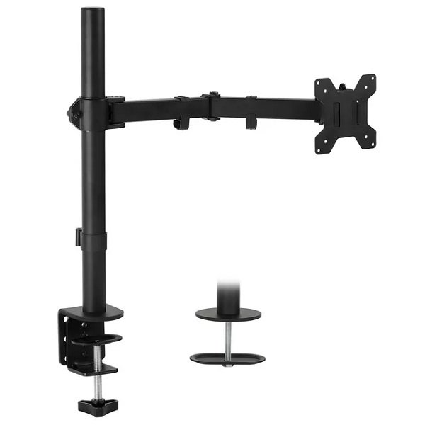 Z011 Monitor Desk Stand , Fits most 15″ to 30″ displays , Support load from 2-8KG , VESA compliant 75×75, 100×100 mm , Rotation 360° Swivel ±90°